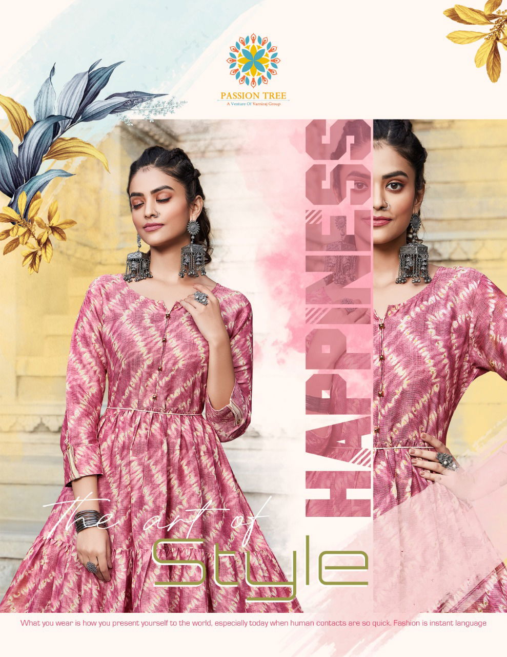 Flair Style 1 By Passion Tree Festive Wear Wholesale Anarkali Kurtis 
